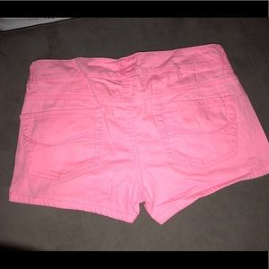 Bright pink jean shorts never worn